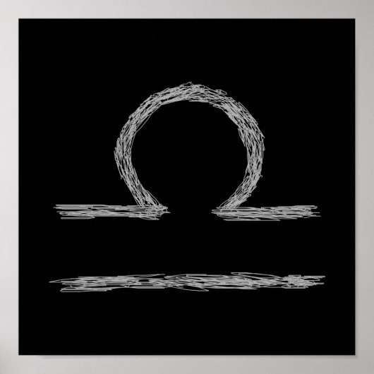 Weegschaal. Zodiac Astrological Sign. Poster (Voorkant)