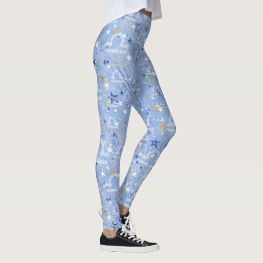 Weegschaal zodiac astrologie teken  patroon leggings (Rechts)