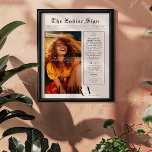 Weegschaal | Zodiac Astrology Fotokrant Poster<br><div class="desc">Dit verjaardagsdierenriem poster is vormgegeven om eruit te zien als een slanke krantencover met je eigen foto en informatie. Perfect voor vrienden en familie om ze een mooie dag te wensen wanneer ze een jaartje ouder worden. Met de naam van de ontvanger, en de persoonlijkheidskenmerken van verjaardagen en sterrenbeelden inbegrepen,...</div>