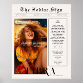 Weegschaal | Zodiac Astrology Fotokrant Poster (Voorkant)