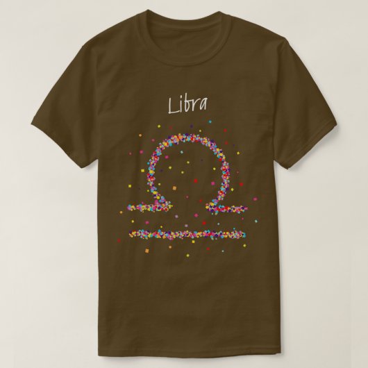 Weegschaal Zodiac Astrology T-shirt (Design voorkant)