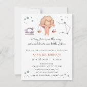 Weegschaal Zodiac Baby Shower Uitnodiging (Voorkant)