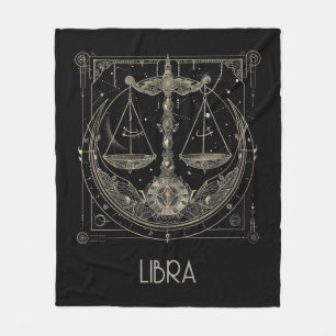 Weegschaal Zodiac Constellation Fleece Deken