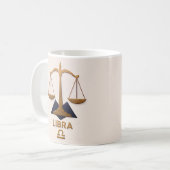 Weegschaal Zodiac Decor Astrologie Cadeau Koffiemok (Voorkant links)