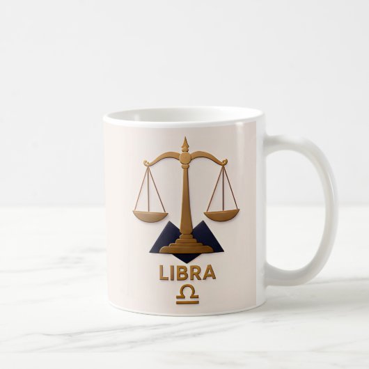 Weegschaal Zodiac Decor Astrologie Cadeau Koffiemok (Rechts)