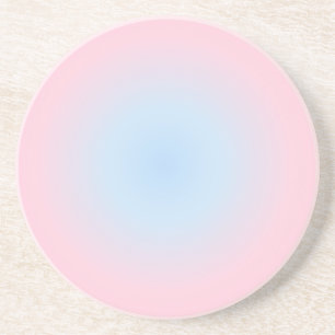 Weegschaal Zodiac Gradient, Roze Blauw Aura Gradie Zandsteen Onderzetter