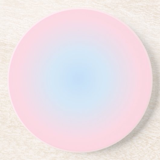 Weegschaal Zodiac Gradient, Roze Blauw Aura Gradie Zandsteen Onderzetter (Voorkant)