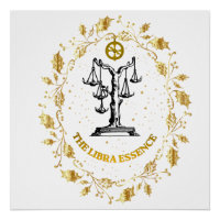 Weegschaal Zodiac Luxe Esthetiek Sterren Kunst