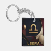 Weegschaal Zodiac Luxe Hemel Astrologie Cadeau Sleutelhanger (Voorkant Links)