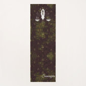 Weegschaal Zodiac Paarse Gouden Oosterse Bloem Yogamat (Voorkant)