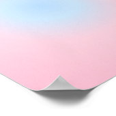 Weegschaal Zodiac, Roze Blauw Aura Gradient Poster (Hoek)