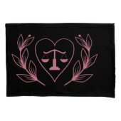 Weegschaal Zodiac Sign en Hart Kussenslopen (Voorkant-Links)