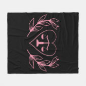 Weegschaal Zodiac Sign en Heart Fleece Deken (Voorkant (Horizontaal))