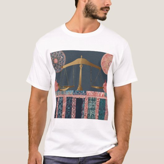 Weegschaal Zodiac Sign voor liefhebbers van harmon T-shirt (Voorkant)
