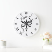 Weegschaal Zodiac Symbool met zwarte Romeinse cijf Grote Klok (Huis)