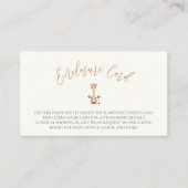 Weegschaal Zodiac Teken Baby shower Behuizing Kaar Informatiekaartje (Voorkant)