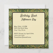 Weegschaal Zodiac Teken Schalen Verjaardagsfeest Kaart (Achterkant)