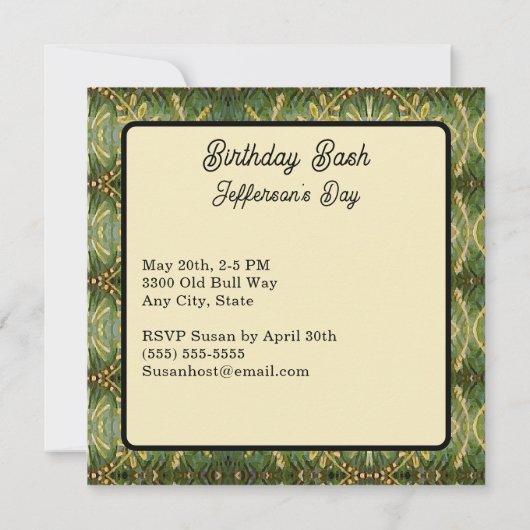 Weegschaal Zodiac Teken Schalen Verjaardagsfeest Kaart (Achterkant)