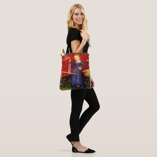 Weegschaal Zodiac Teken Schalen Verjaardagsfeest Tote Bag (Op model)