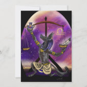 Weegschaal Zodiac uitnodigingen (Voorkant)