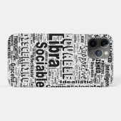 Weegschaal Zodiac Word Cloud Inspiratie Case-Mate iPhone Case (Achterkant (horizontaal))
