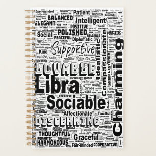 Weegschaal Zodiac Word Cloud Inspiratie Planner