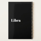 Weegschaal Zodiac Word Cloud Inspiratie Planner (Achterkant)