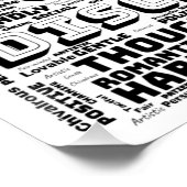 Weegschaal Zodiac Word Cloud Inspiration Glossy Perfect Poster (Hoek)