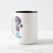 Weegschaal Zombie Tweekleurige Koffiemok (Voorkant links)