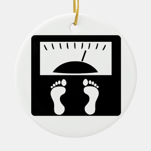 weegschalen keramisch ornament (Voorkant)