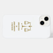Weegschalen van de rechtvaardigheid Case-Mate iPhone case (Achterkant (horizontaal))