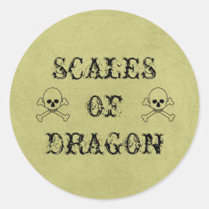 Weegschalen van Dragon  Halloween Potion Labels