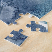 Weegschalen verjaarde diersoort astrologie blauw g legpuzzel (Zijkant)