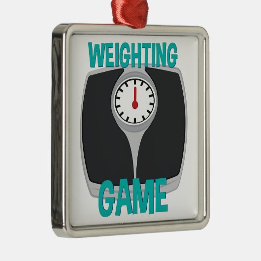 Weegspel Metalen Ornament (Rechts)