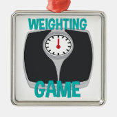 Weegspel Metalen Ornament (Voorkant)