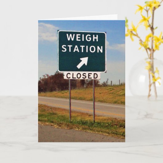 Weegstation gesloten kaart (Gele Bloem)