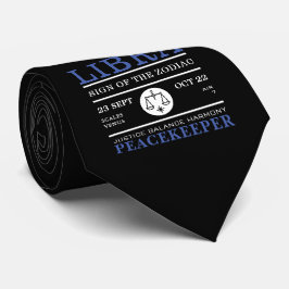 Weegtekening van de dierentuin, astrologisch stropdas