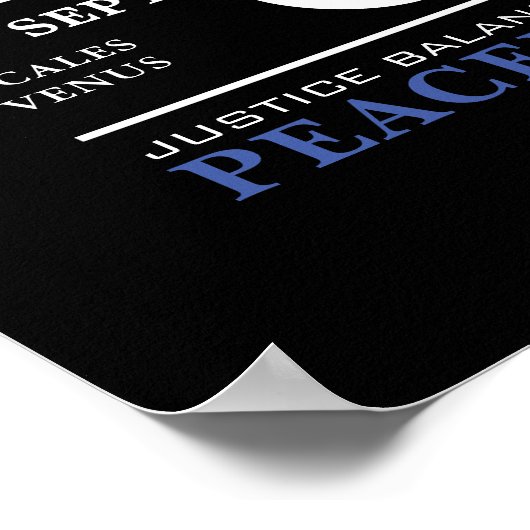 Weegtekening van de diersoort, astrologisch Poster (Hoek)