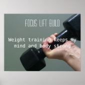 Weegtraining Focus Poster (Voorkant)