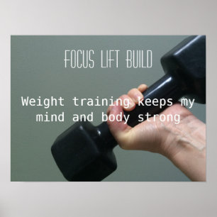 Weegtraining Focus Poster