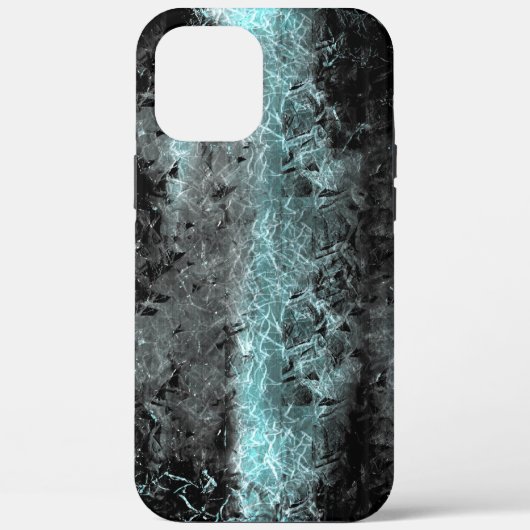 Weegvezelige vezelstructuur in lichtblauw Case-Mate iPhone case (Achterkant)