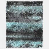 Weegvezelige vezelstructuur in lichtblauw fleece deken (Voorkant)