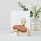 Weegvlees Mannequin Briefkaart (Staand voorkant)