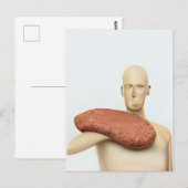 Weegvlees Mannequin Briefkaart (Voorkant / Achterkant)