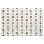 Weegvloed en Sephia Buddha Print Fabric Stof (Fat Quarter)
