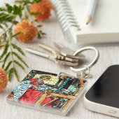 Weegvrouw Sleutelhanger (Voorkant Rechts)