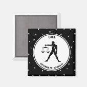 Weegzegens voor dierentuin, zwart-witmagneet magneet (Voorkant / Achterkant)