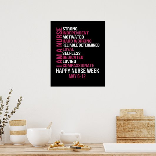 Week 6-12 mei 2021, ik ben verpleegster poster (Keuken)