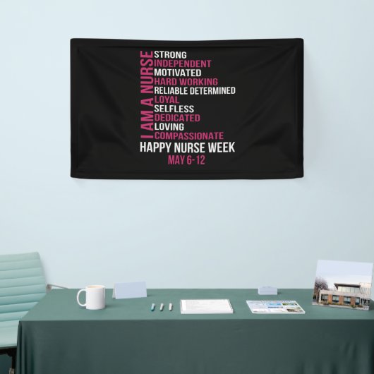 Week 6-12 mei 2021, ik ben verpleegster spandoek (Beurs)