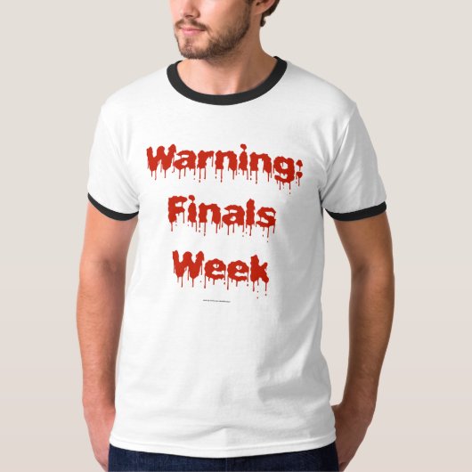 Week bloederige finales t-shirt (Voorkant)